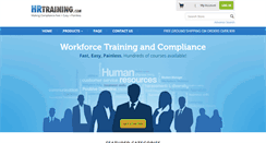Desktop Screenshot of hrtraining.com